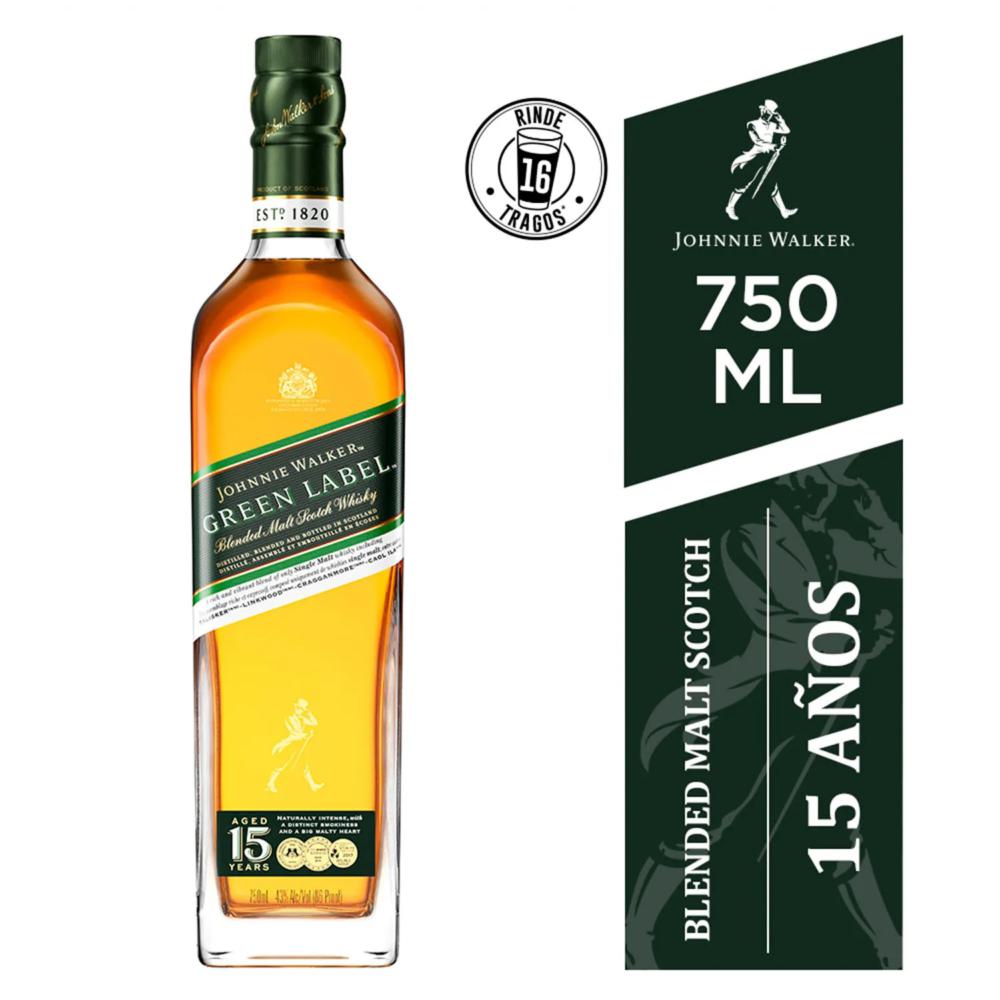 Whisky Johnnie Walker green label 750 cc
