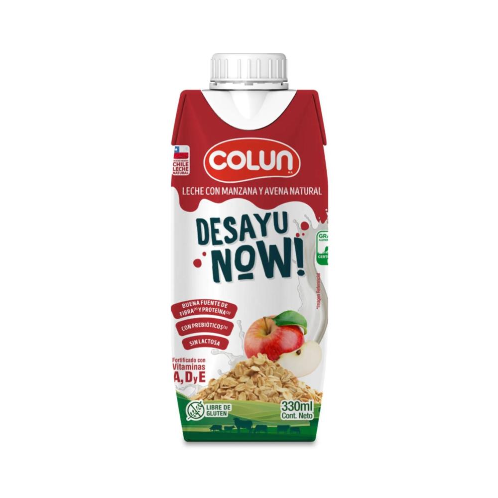 Leche Colun con avena sabor manzana 330 ml