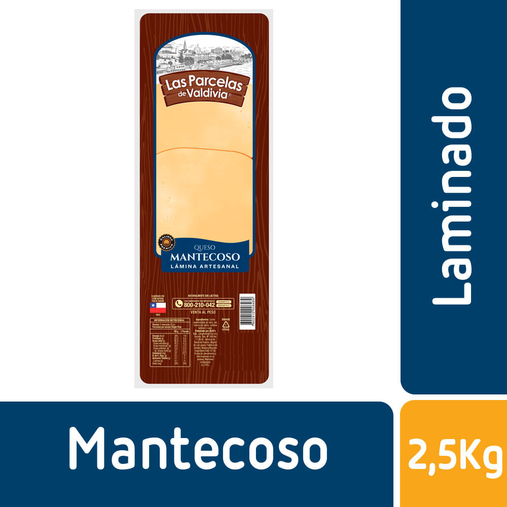 Queso mantecoso Las Parcelas laminado granel 100 g