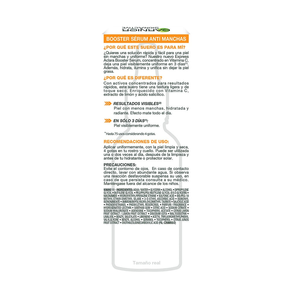Serum Garnier Vitamina C Anti-Manchas 30 ml Serum Garnier Vitamina C Anti-Manchas 30 ml