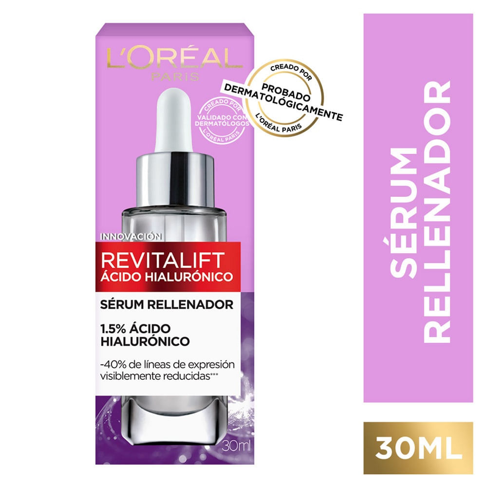 Serum rellenador Revitalift Loreal ácido hialurónico 30 ml