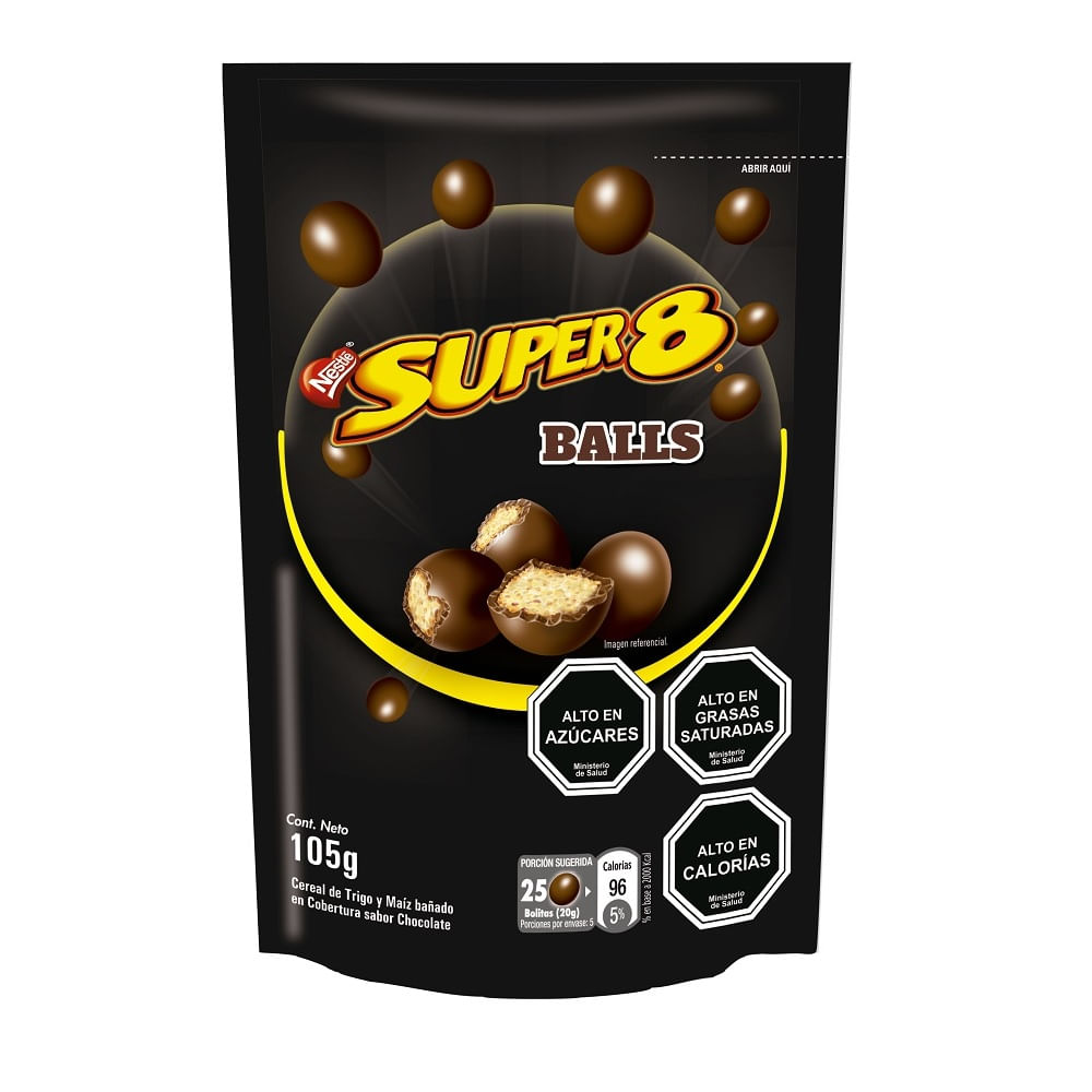 Chocolate Super 8 balls doypack 105 g