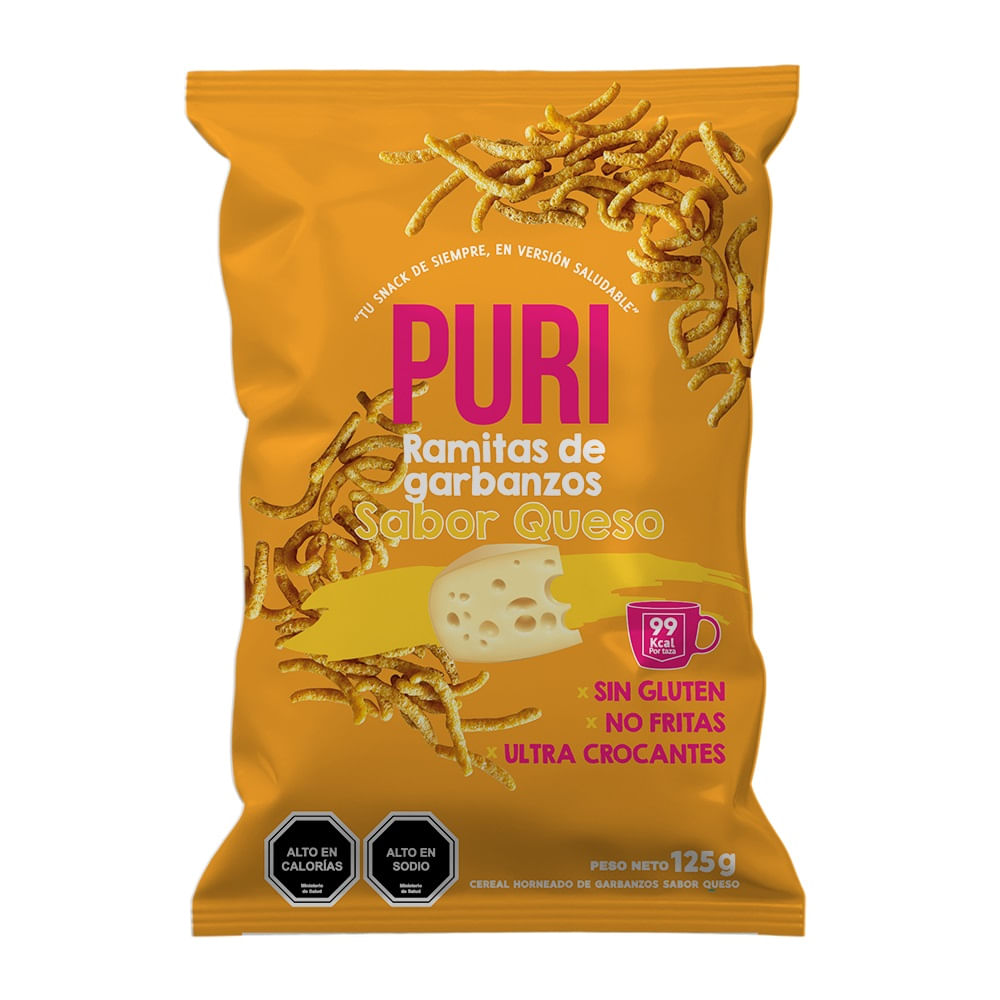 Puri ramitas Purisnacks garbanzos queso 125 g Puri ramitas Purisnacks garbanzos queso 125 g