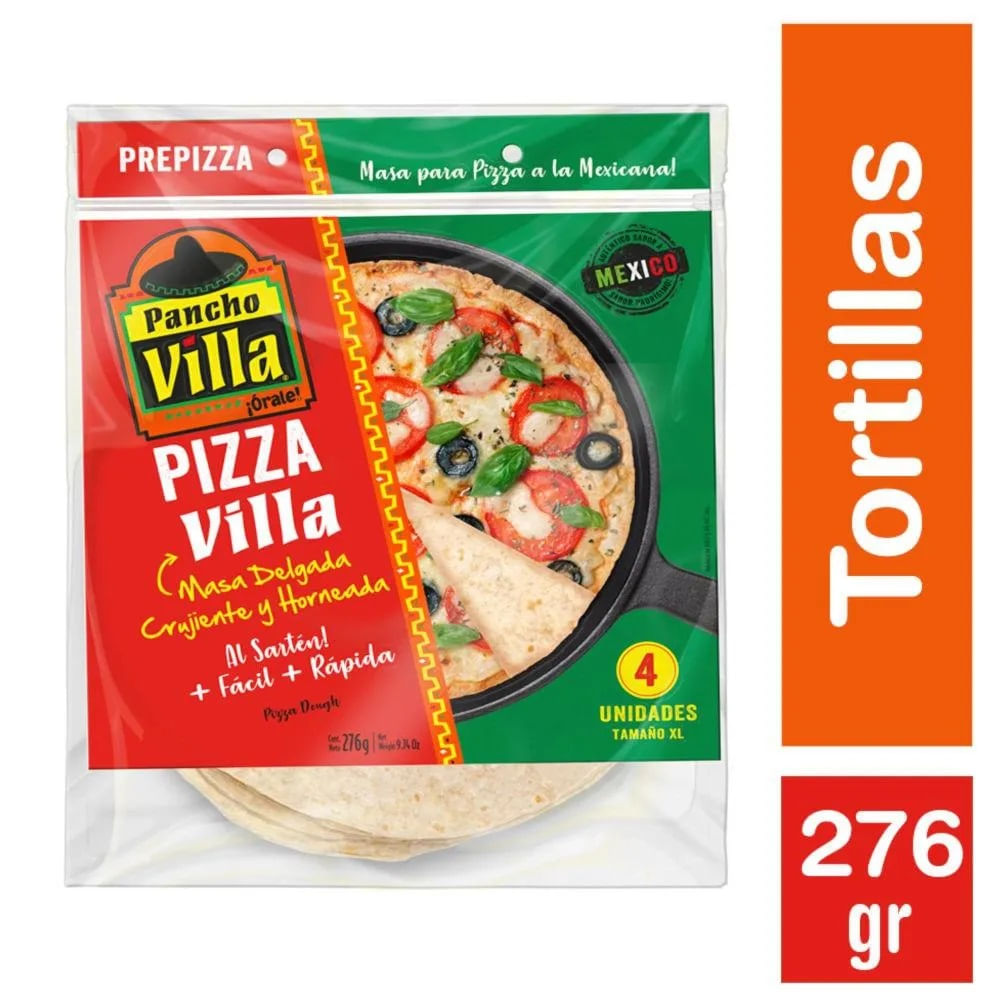 Masa pizza al sartén Pancho Villa 4 un