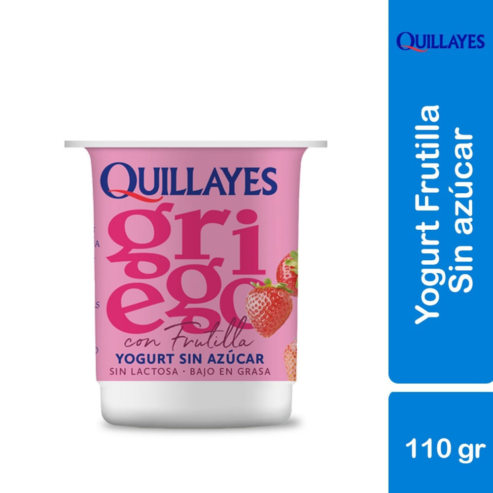 Yoghurt Griego Quillayes light frutilla 110 g