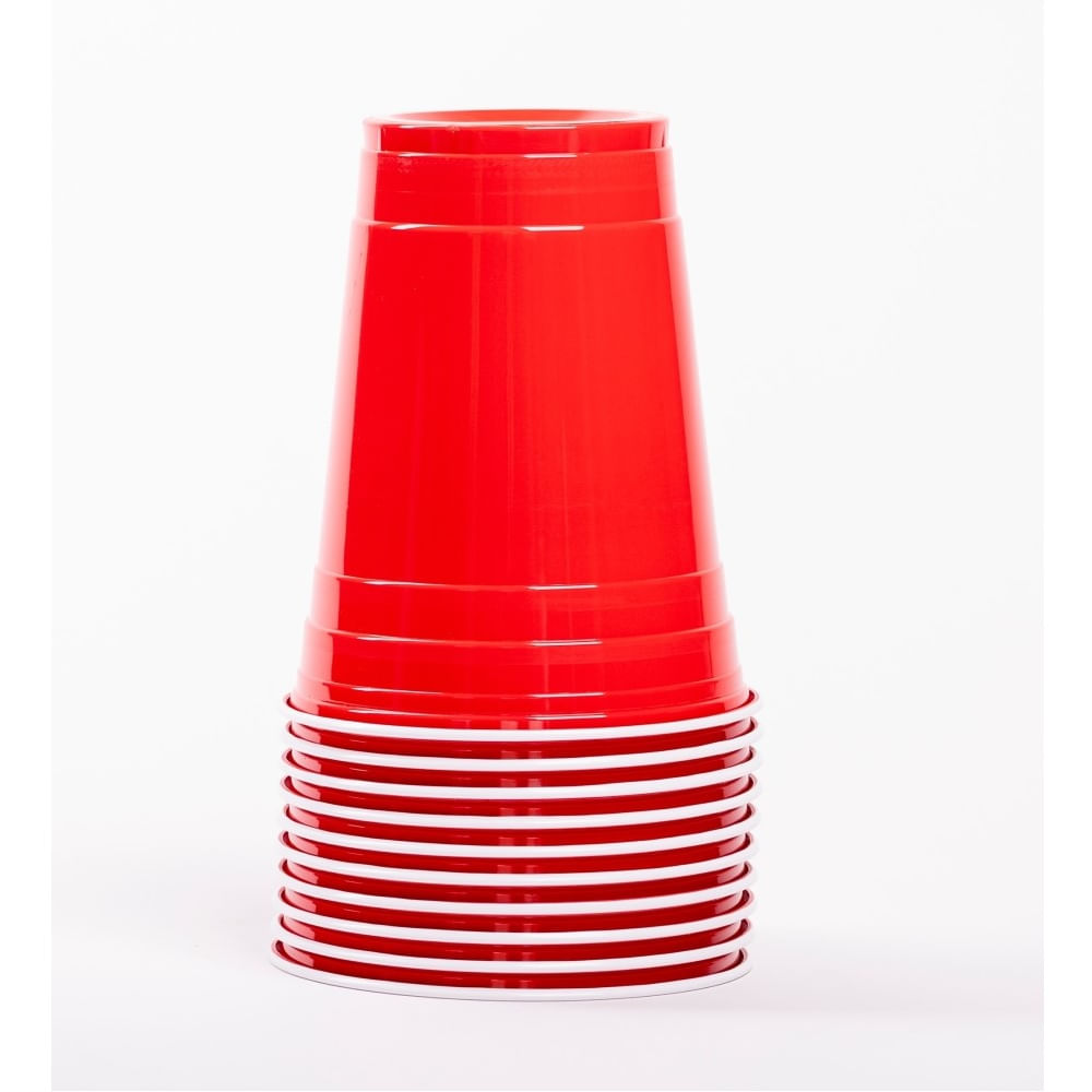 Vasos Ely color rojo 10 un de 500 cc Vasos Ely color rojo 10 un de 500 cc