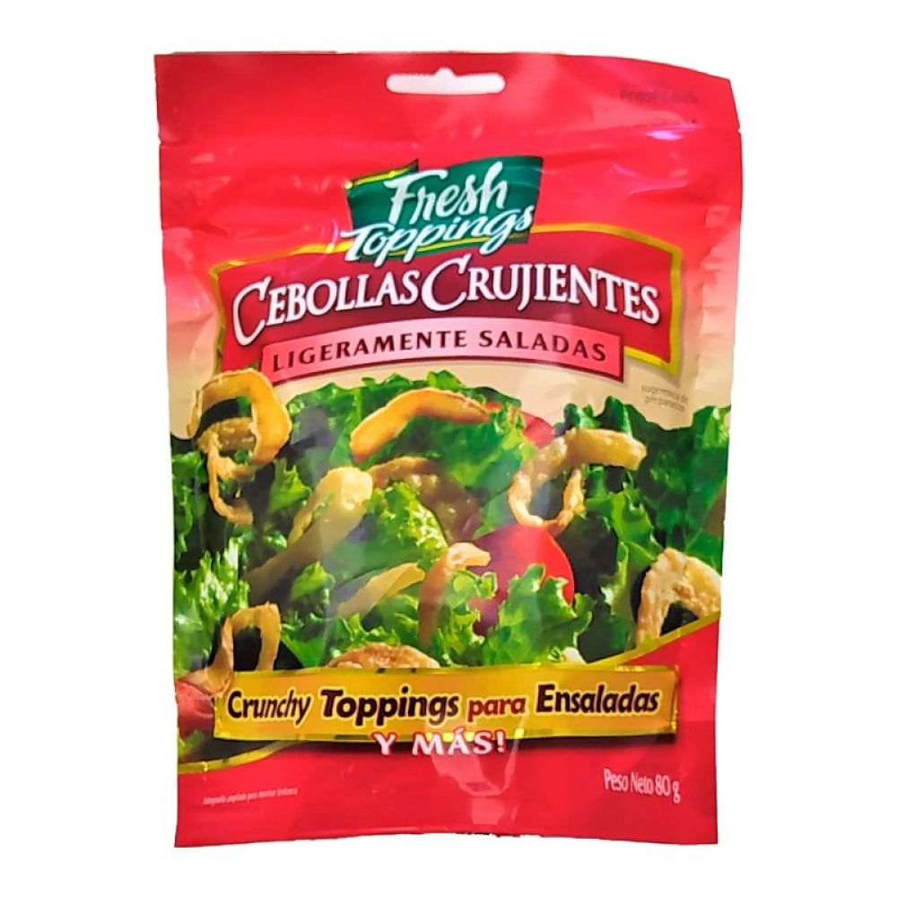 Cebollas crujientes Fresh Toppings 80 g Cebollas crujientes Fresh Toppings 80 g