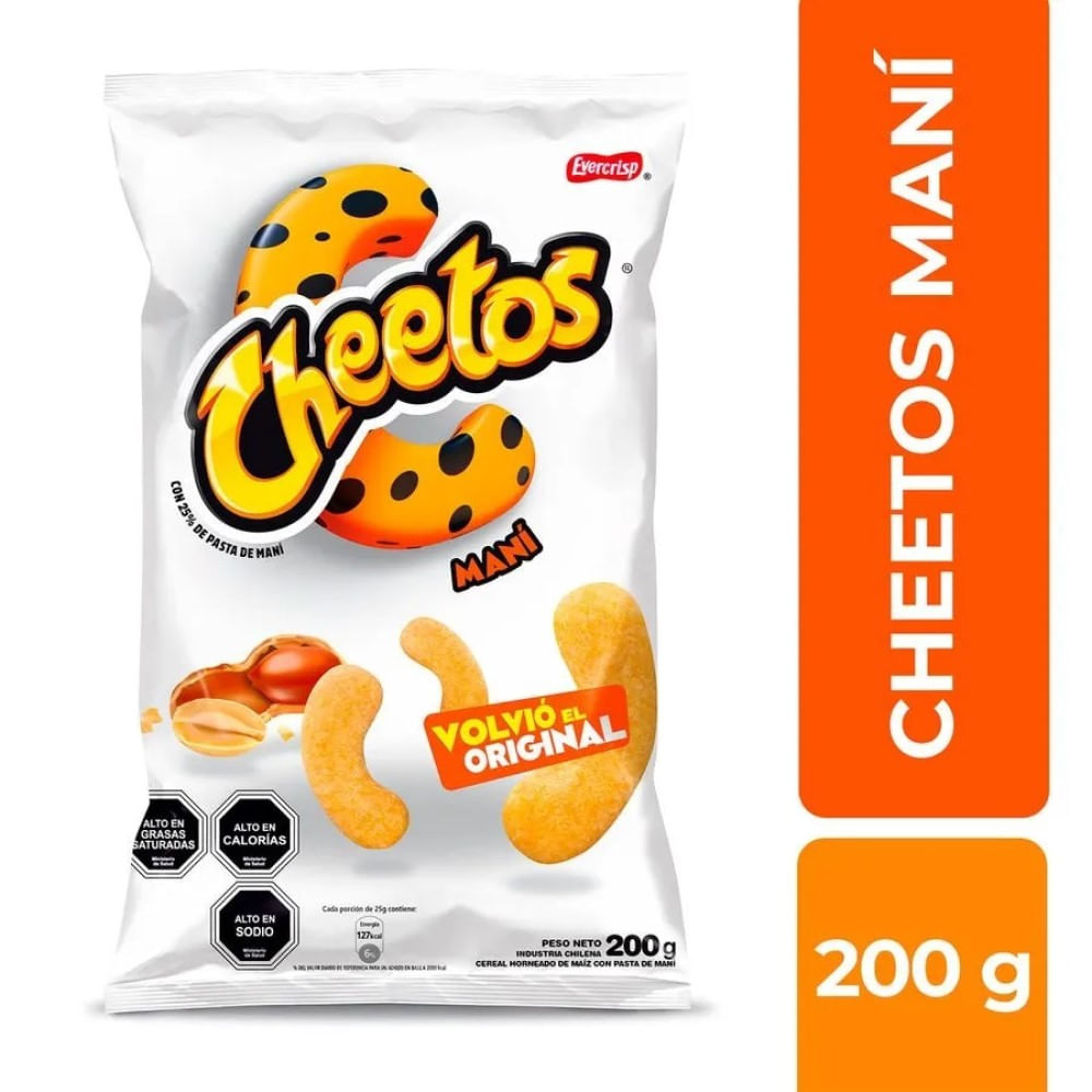 Cheetos Evercrisp sabor maní 200 g