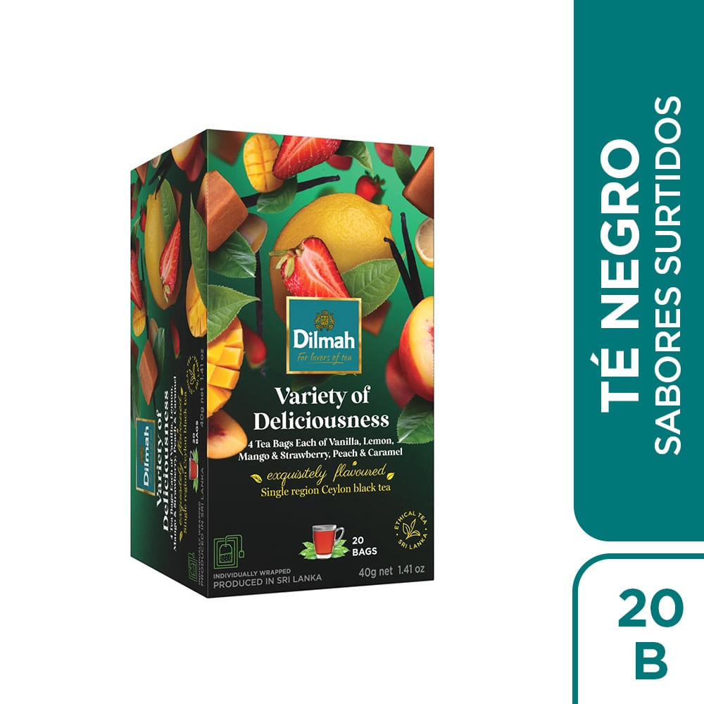 Té Dilmah frutas surtidas 20 bolsitas Té Dilmah frutas surtidas 20 bolsitas