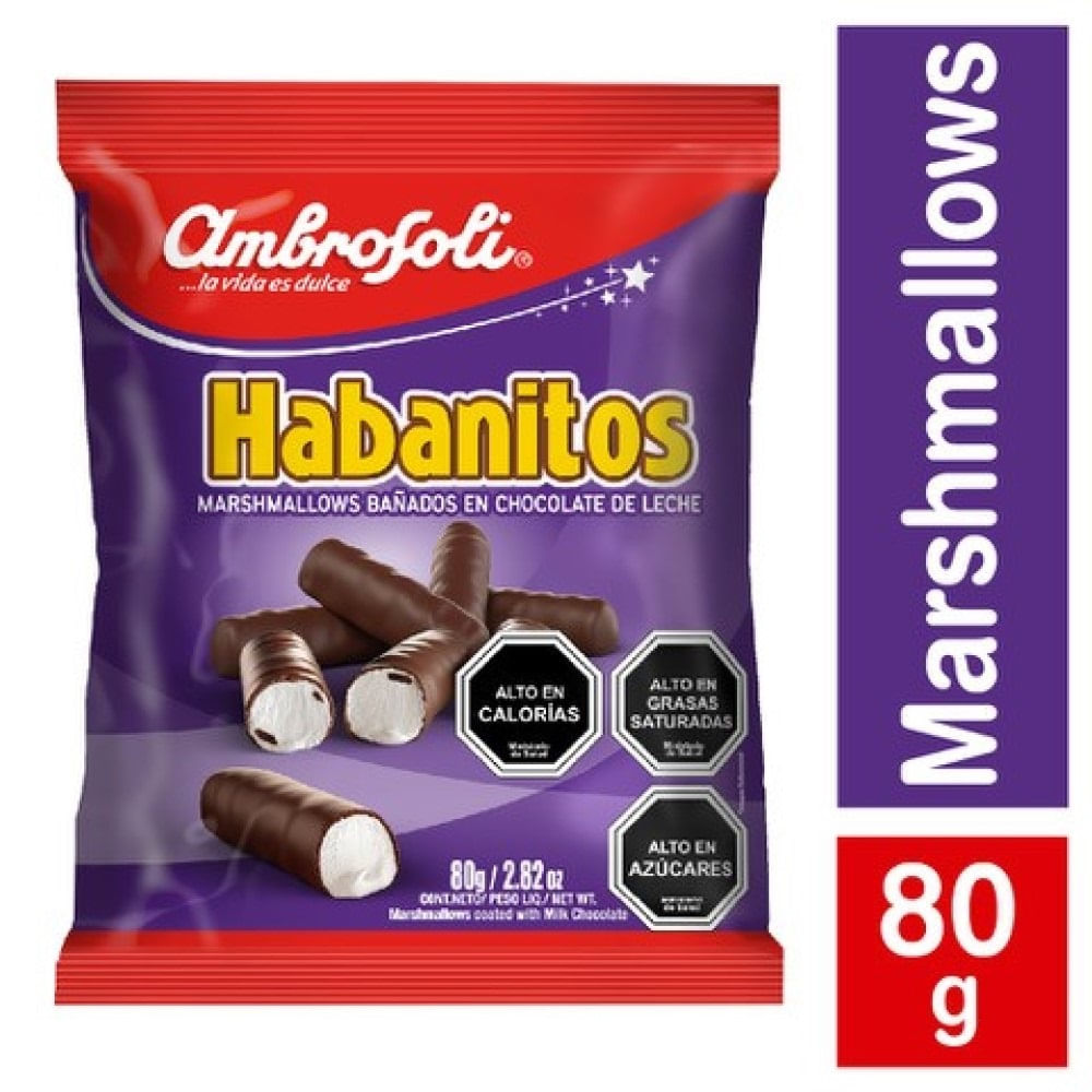 Marshmallows Ambrosoli habanitos 80 g