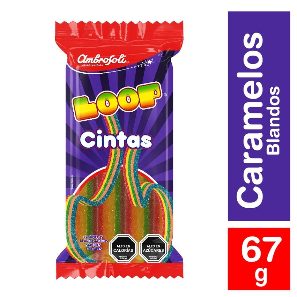 Gomita Ambrosoli loop cintas frutales 67 g