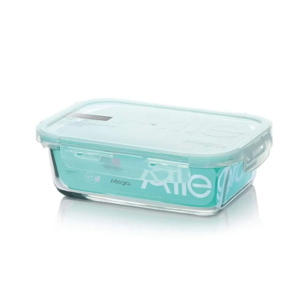 Contenedor hermético vidrio Allegra rectangular 590 ml