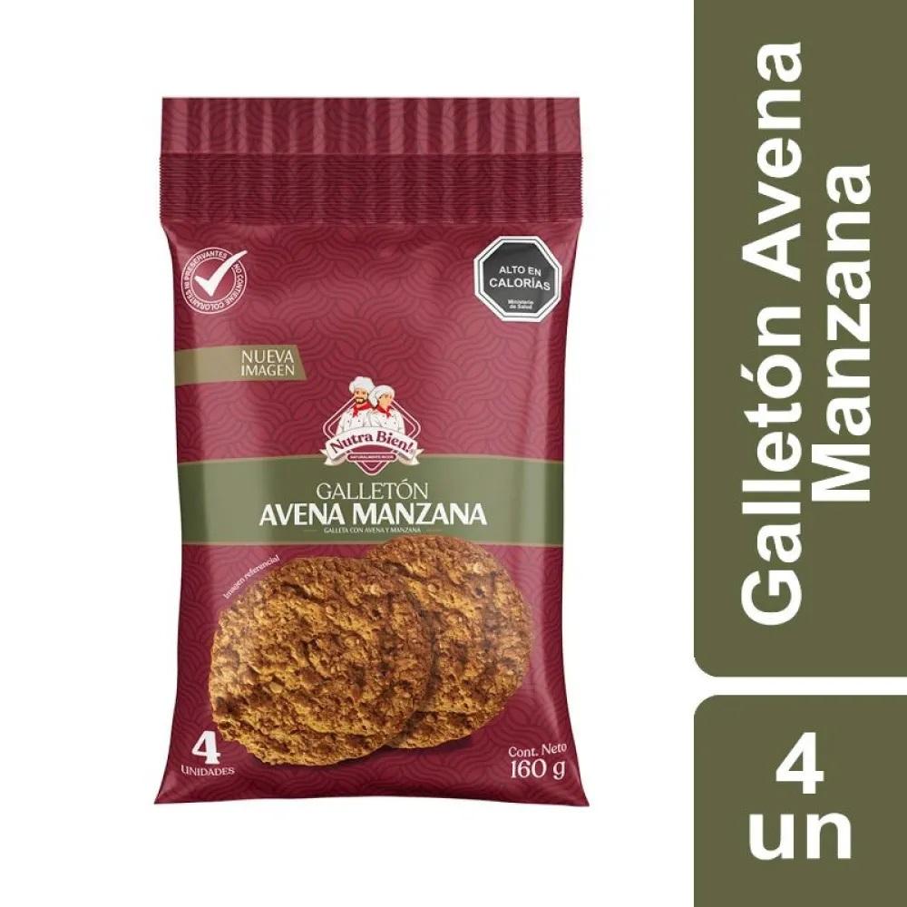Galletón Nutrabien avena y manzana 4 un de 40 g