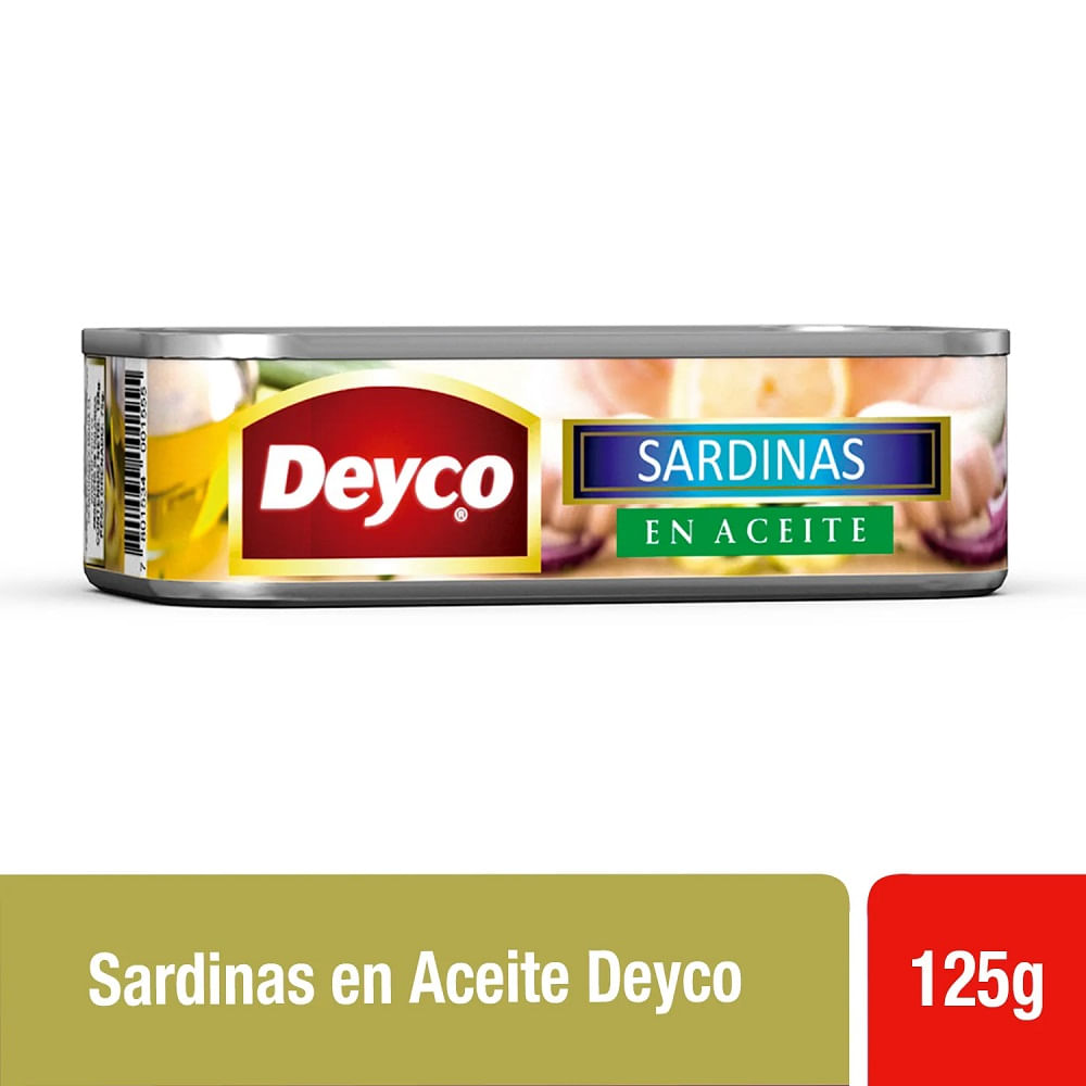 Sardina en aceite Deyco lata 125 g neto - 75 g drenado