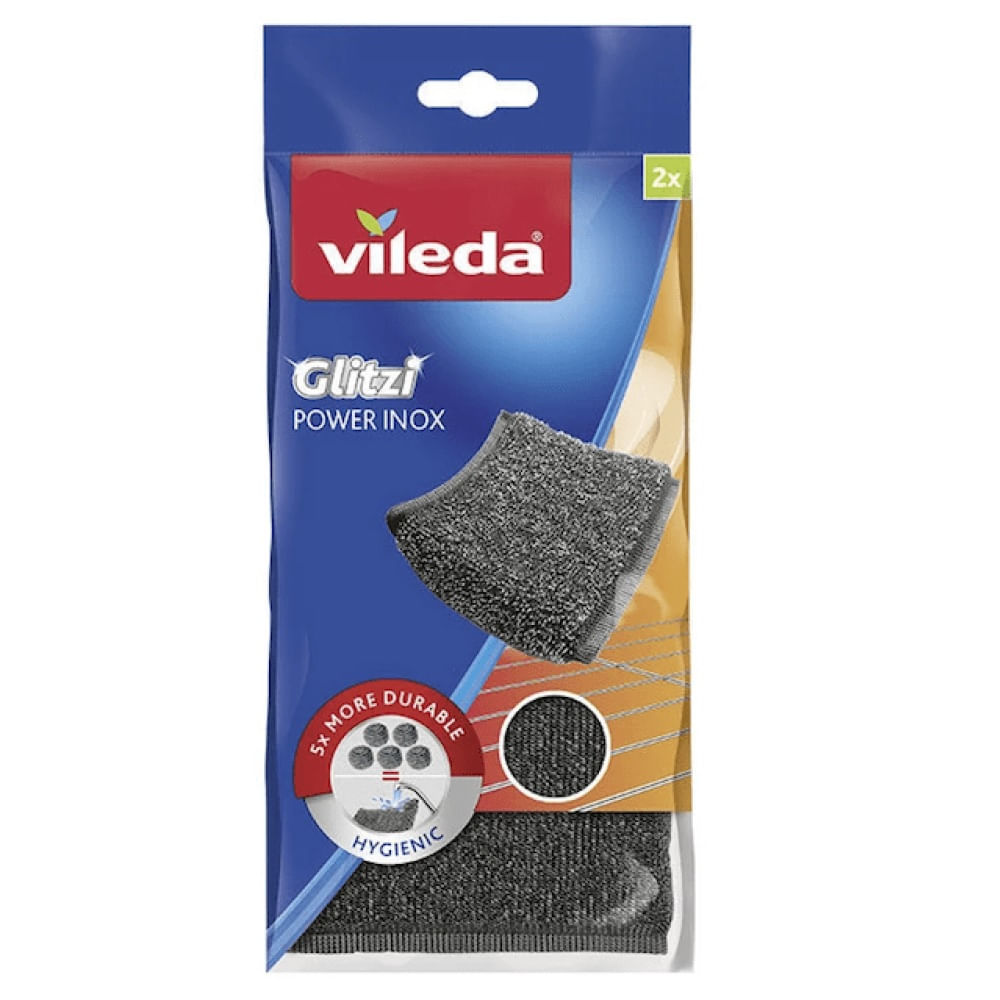 Esponja Vileda glitzi power inox 2 un