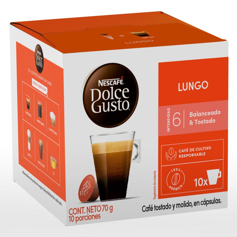 Cápsulas Nescafé Dolce Gusto lungo 10 un