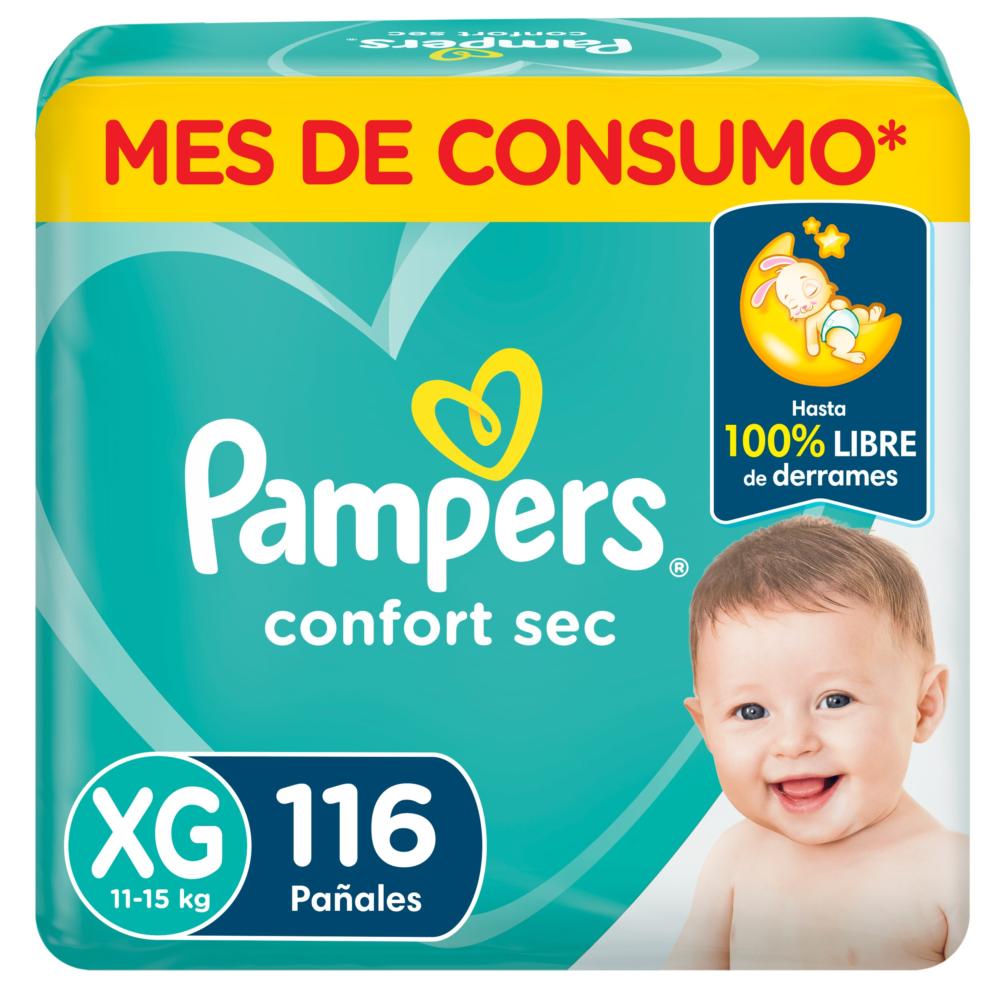 Pañal Pampers confort sec talla XG 116 un Pañal Pampers confort sec talla XG 116 un