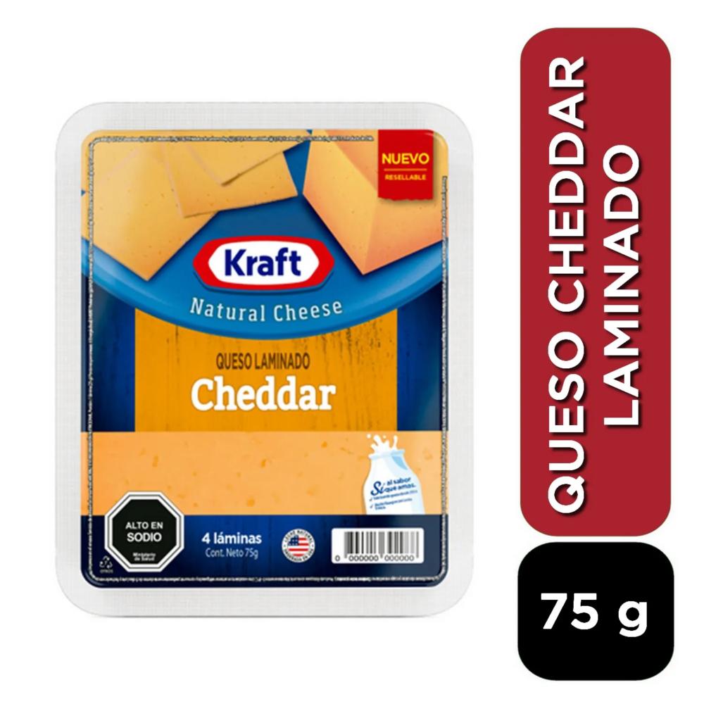Queso cheddar Kraft laminado 75 g