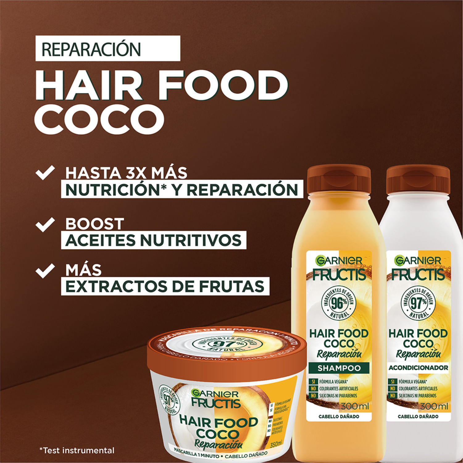 Shampoo Fructis hair food coco 300 ml Shampoo Fructis hair food coco 300 ml