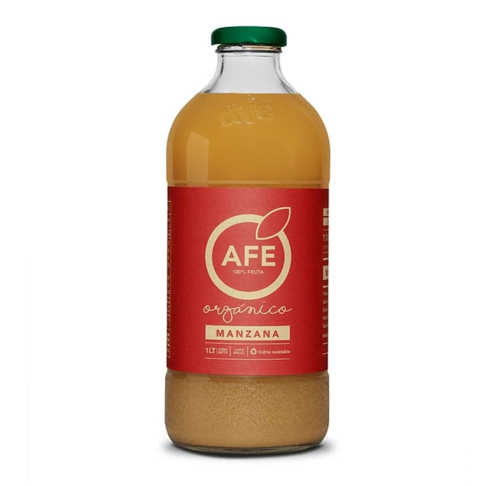 Jugo de manzana Afe 100% orgánico 1 L Jugo de manzana Afe 100% orgánico 1 L