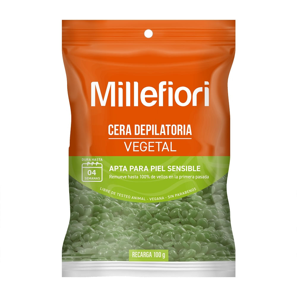 Cera depilatoria Millefiori en perlas vegetal 100 g