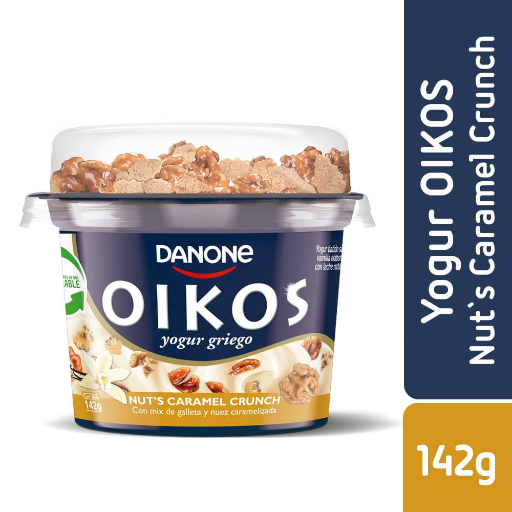 Yoghurt griego Danone Oikos nuts caramel crunch 142 g