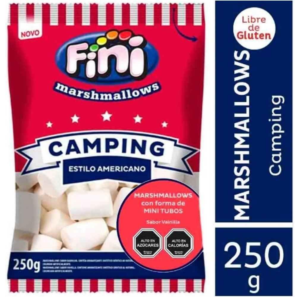 Marshmallows fini camping estilo americano 250g