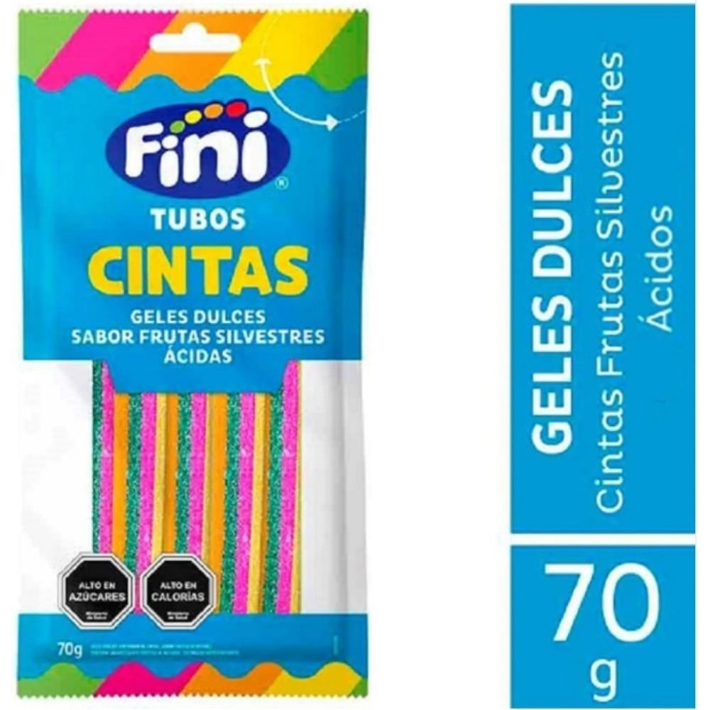 Tubos Fini frutas silvestres ácidas 70g