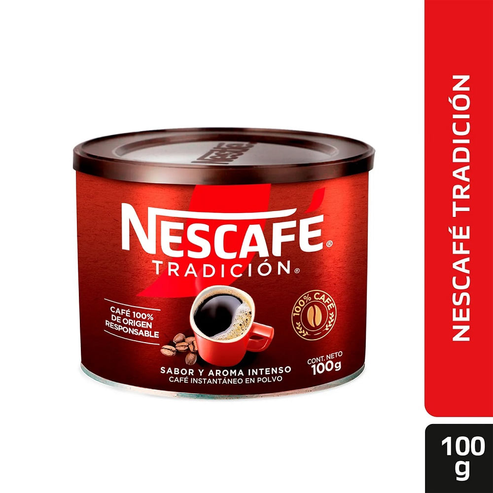 Café instantáneo Nescafé tradición lata 100 g