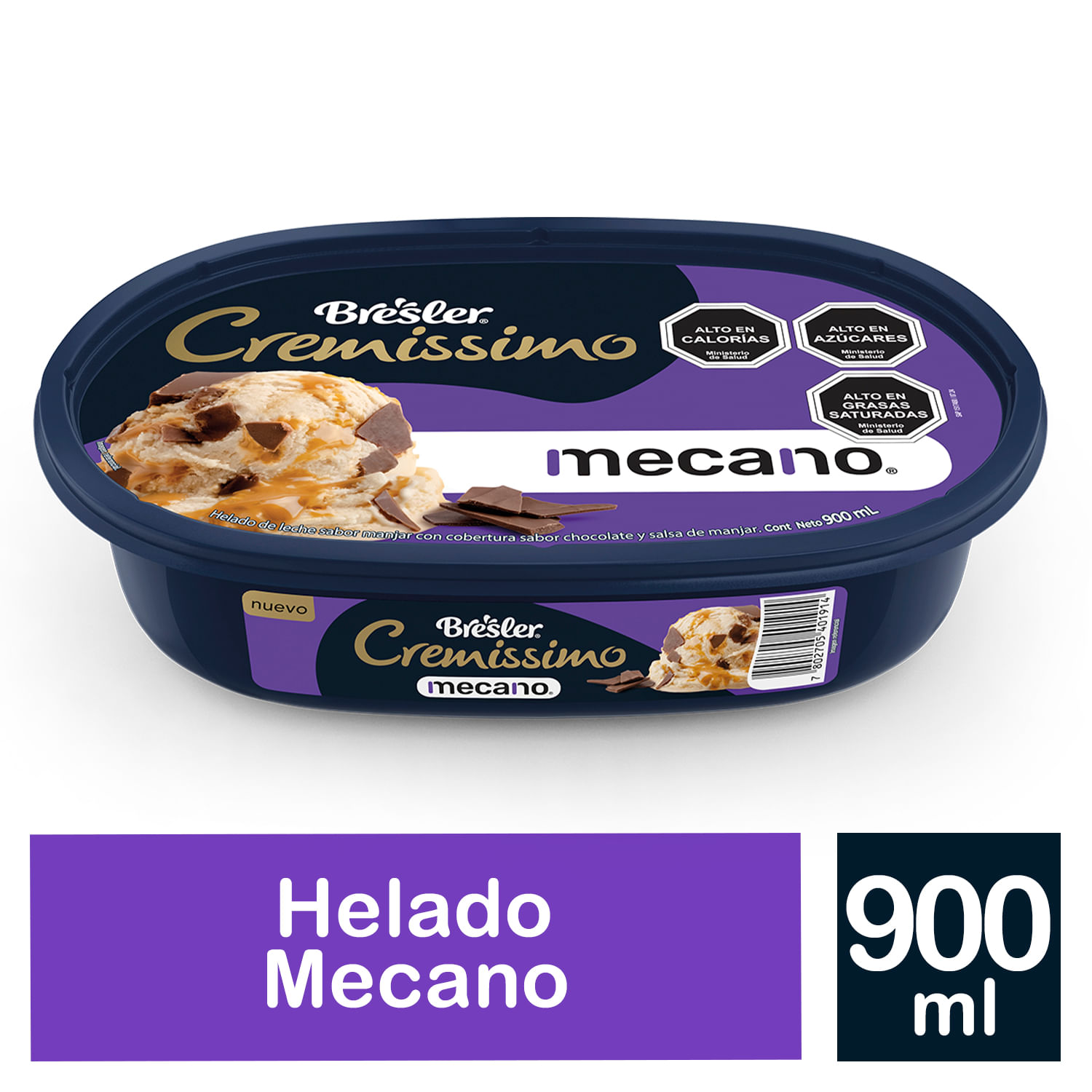 Helado Bresler cremissimo mecano 900 ml