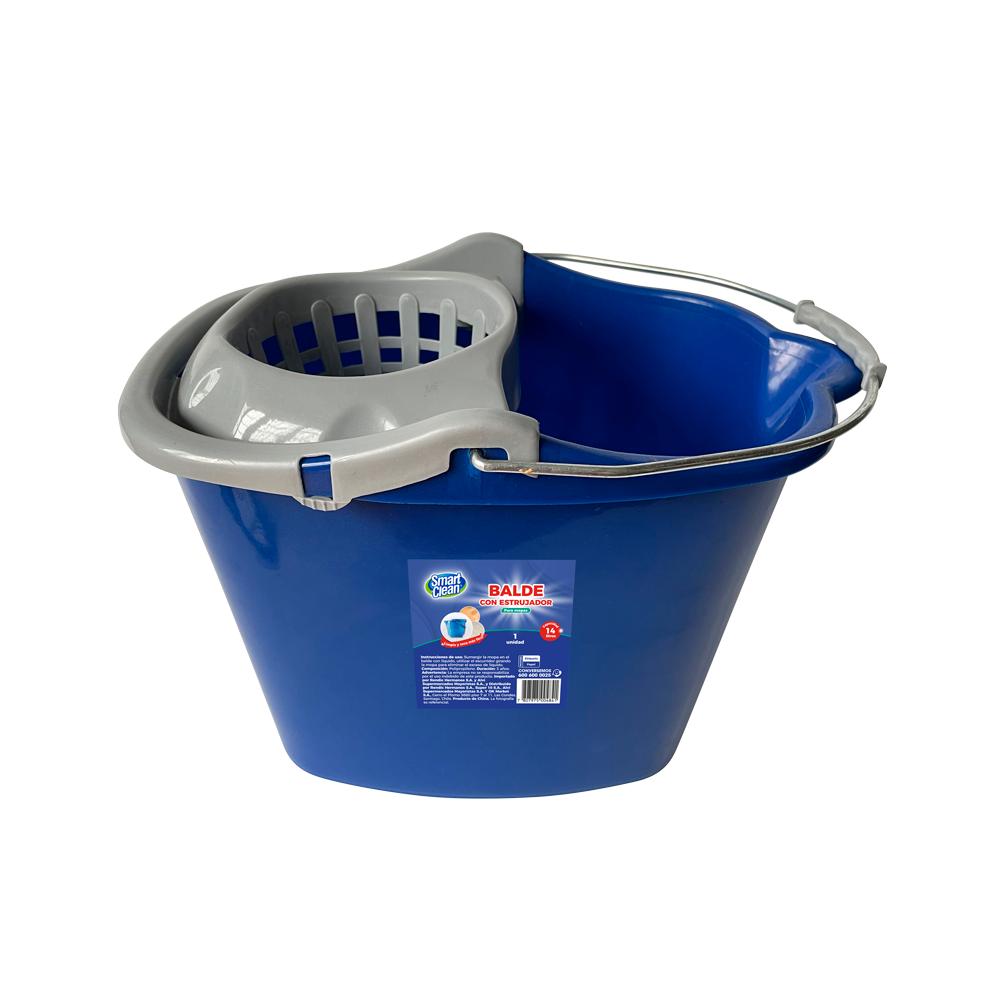 Balde con estrujador Smart Clean para mopas 1 un