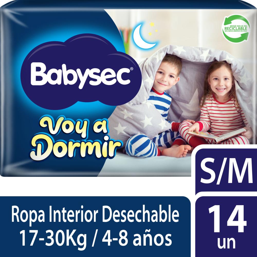 Pañal Babysec voy a dormir unisex 14 un