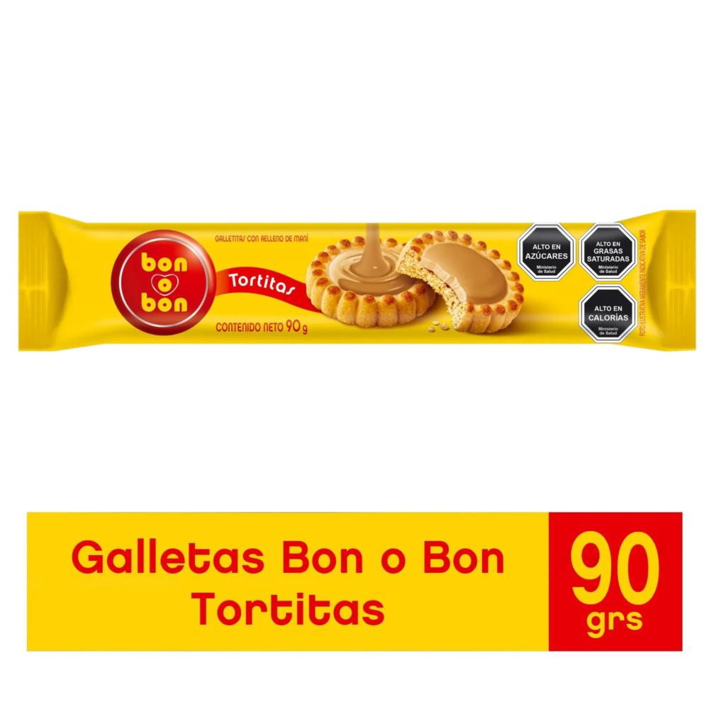 Galletas Bon o Bon tortita maní 90 g