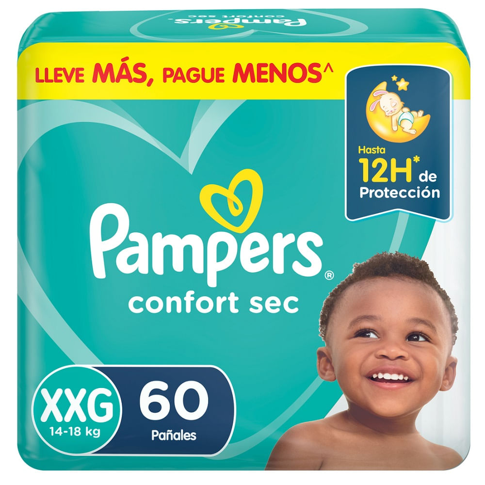 Pañal Pampers confort sec talla XXG 60 un Pañal Pampers confort sec talla XXG 60 un