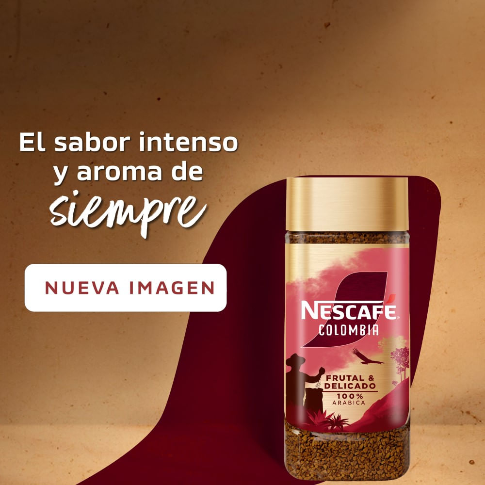 Café instantáneo liofilizado Nescafé fina selección origins colombia frasco 100 g Café instantáneo liofilizado Nescafé fina selección origins colombia frasco 100 g