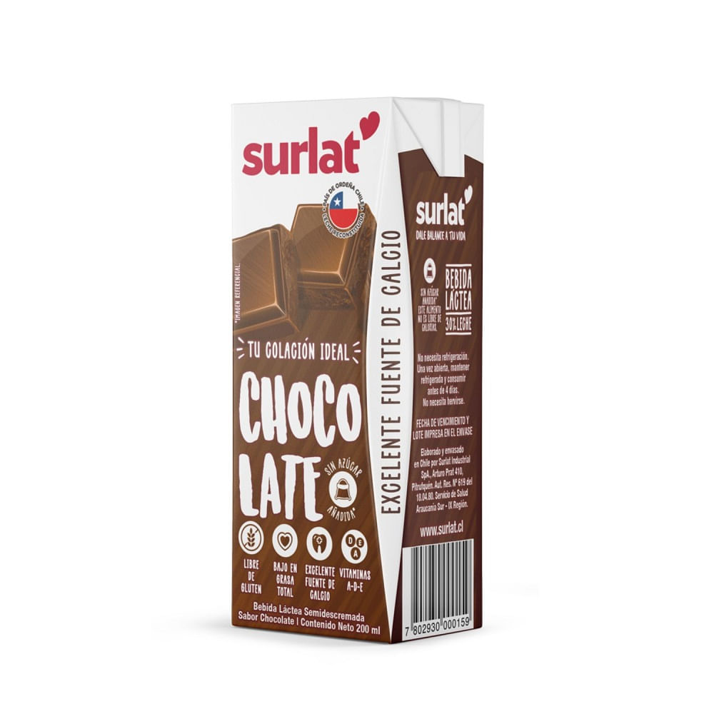 Bebida láctea Surlat chocolate 200 ml