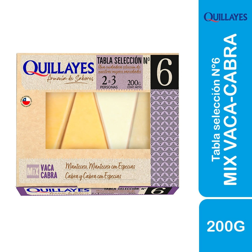 Tabla de quesos Quillayes selección N°6 200 g