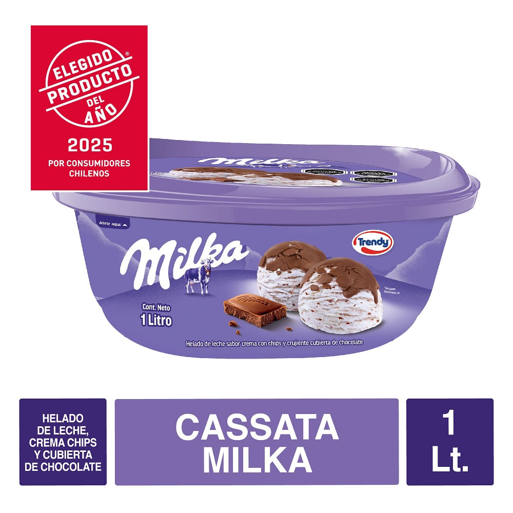 Helado Trendy milka 1 L