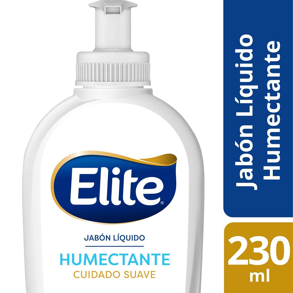 Jabón líquido Elite humectante cuidado suave 230 ml