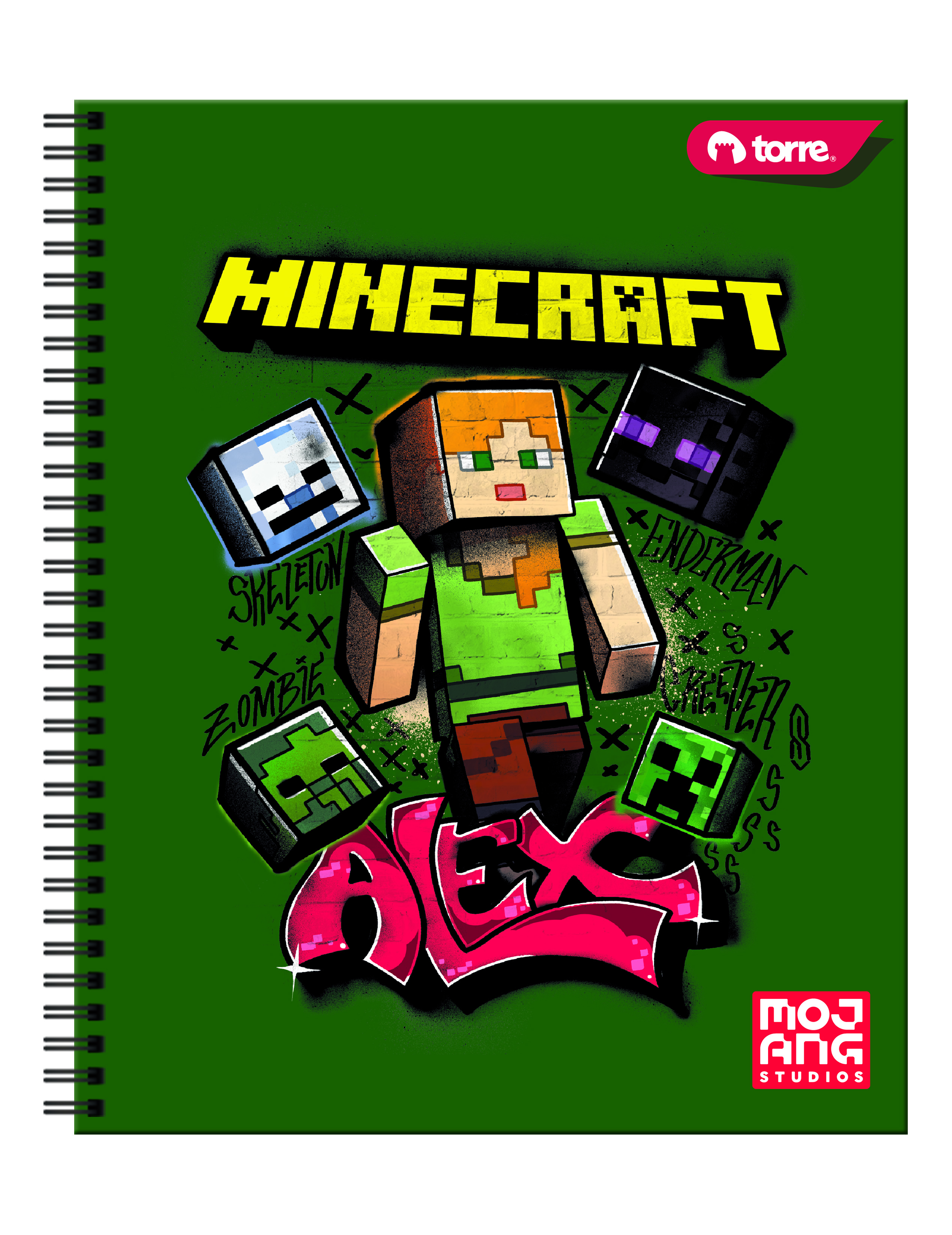 Cuaderno Torre universitario minecraft 7 mm 100 hojas