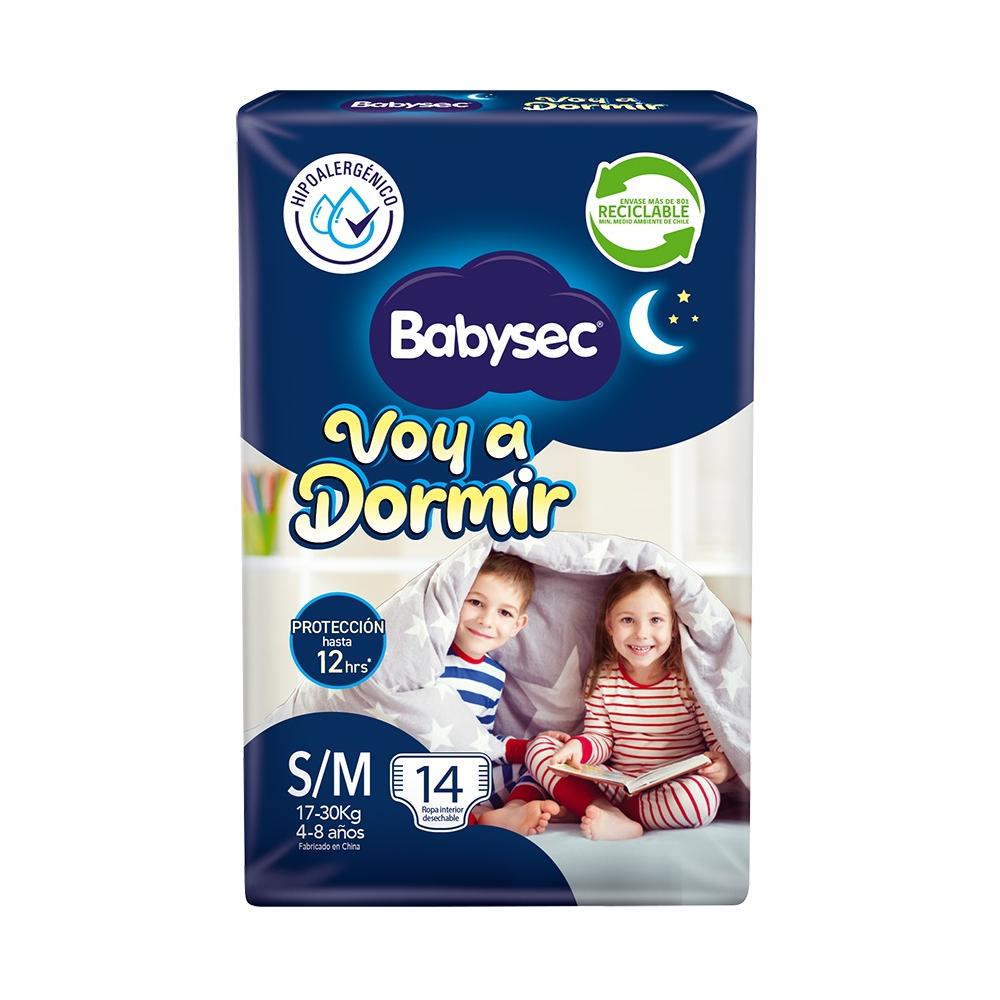 Pañal Babysec voy a dormir unisex 14 un Pañal Babysec voy a dormir unisex 14 un