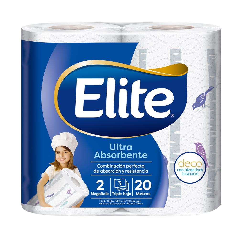 Toalla de papel Elite maxirollo triple hoja 2 un de 20 m Toalla de papel Elite maxirollo triple hoja 2 un de 20 m