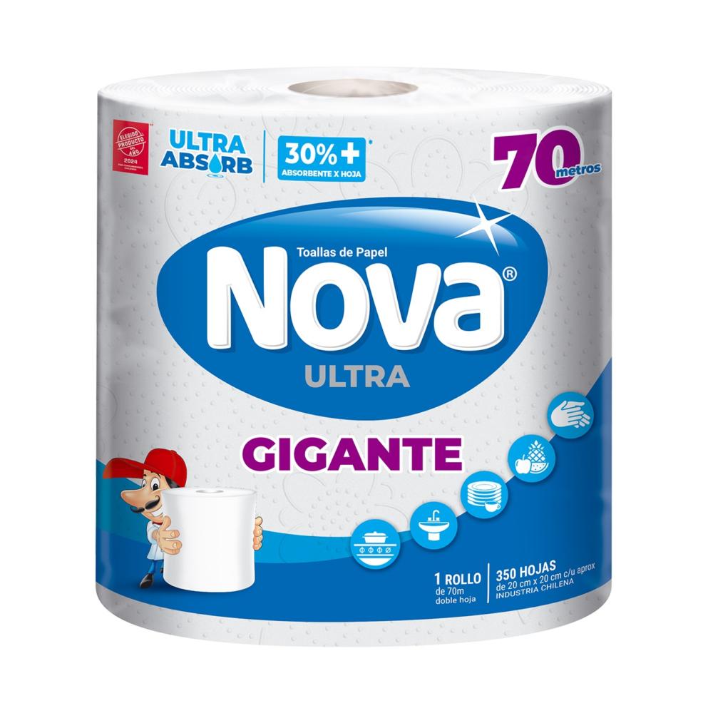 Toalla de papel Nova ultra gigante doble hoja 70 m Toalla de papel Nova ultra gigante doble hoja 70 m
