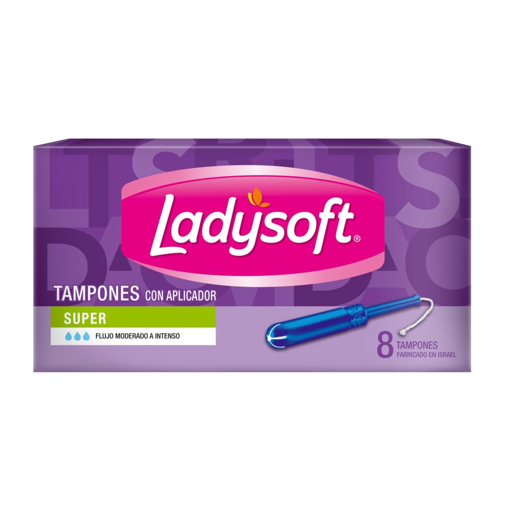 Tampones Ladysoft con aplicador plus 8 un Tampones Ladysoft con aplicador plus 8 un