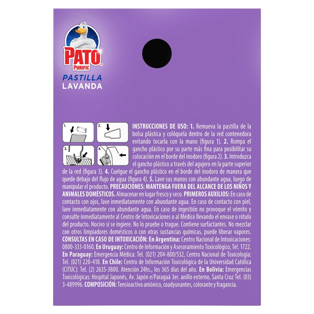 Pastilla inodoro Pato Purific lavanda 25 g