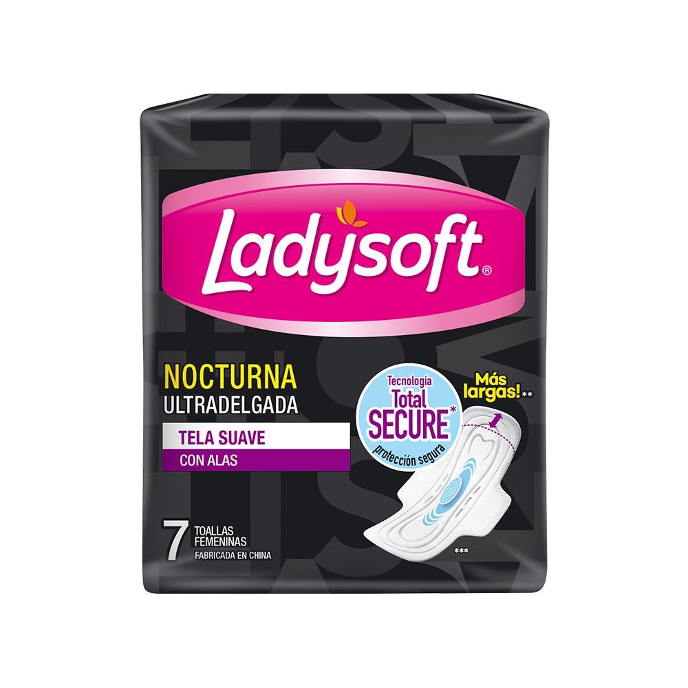Toallas higiénicas Ladysoft noche ultra delgada suave 7 un