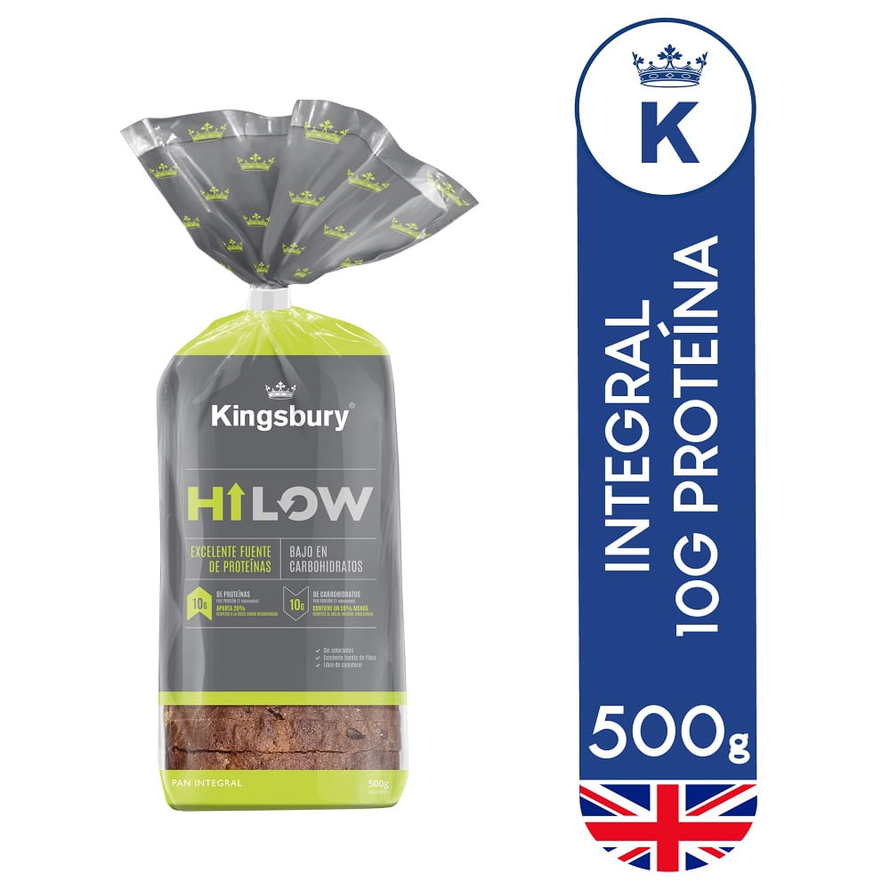 Pan molde Kingsbury hi low integral bolsa 500 g