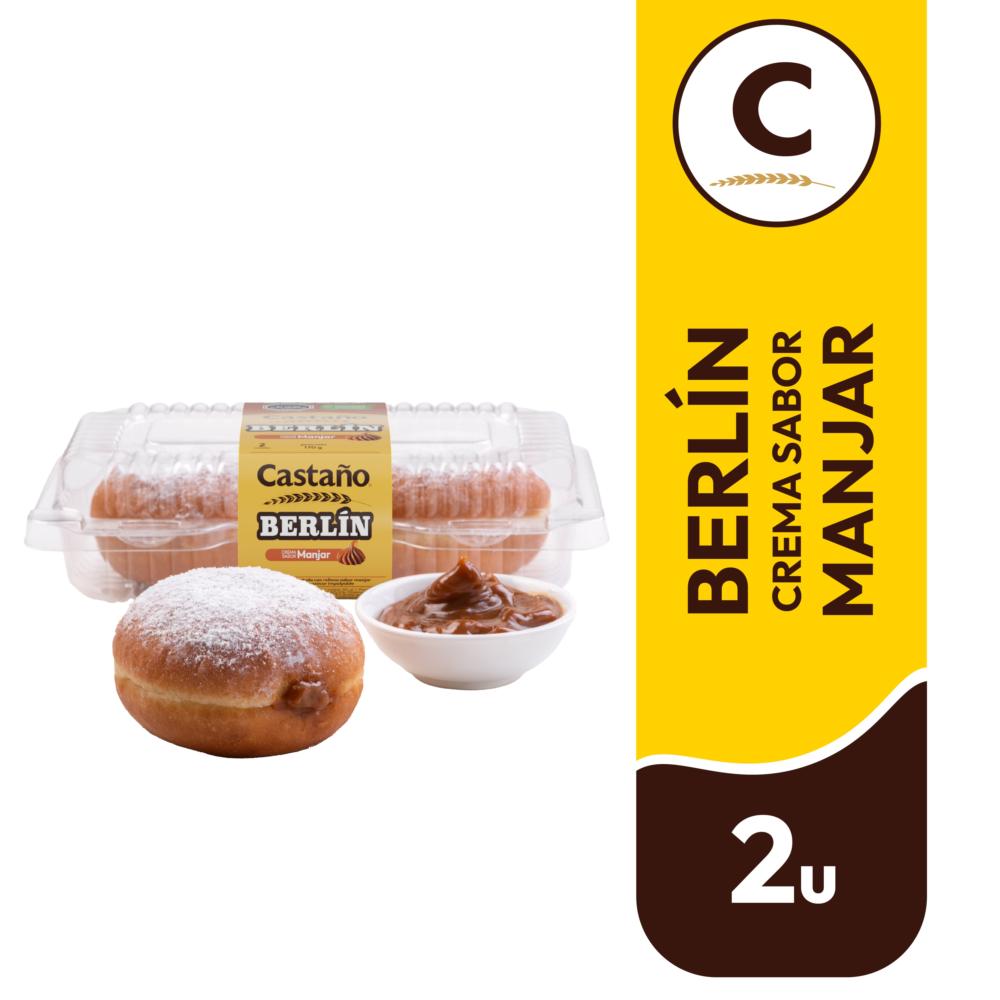 Berlín Castaño con manjar bandeja 2 un