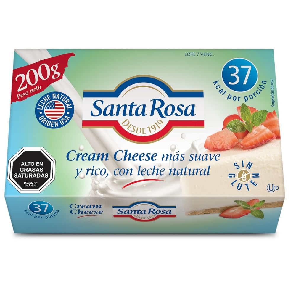 Queso crema Santa Rosa light 200 g