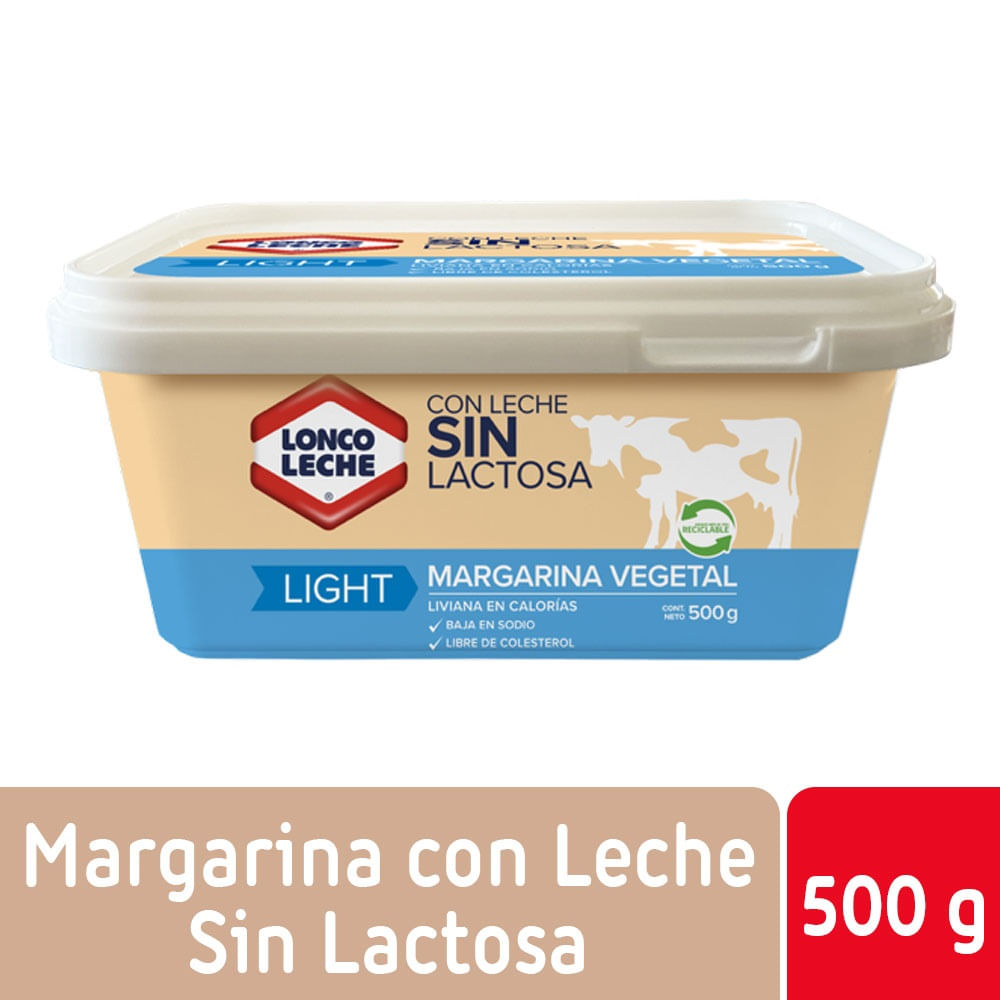 Margarina Loncoleche sin lactosa pote 500 g Margarina Loncoleche sin lactosa pote 500 g
